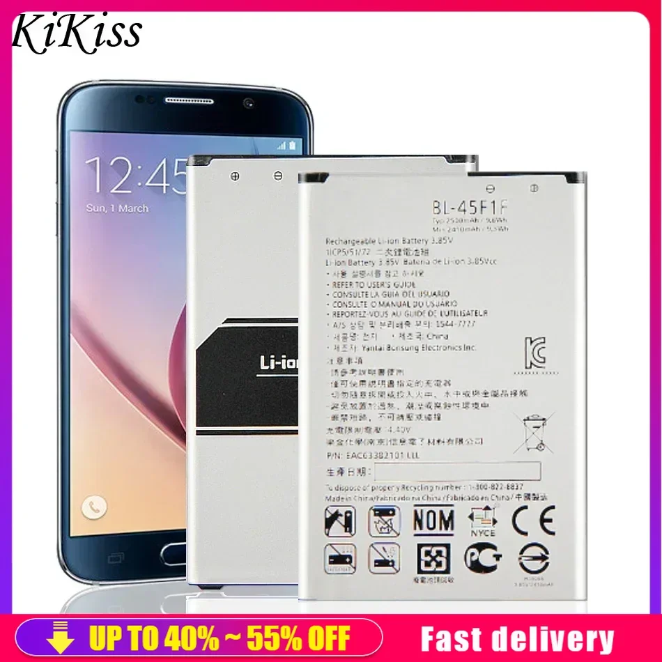 

High Quality 2500mAh BL-45F1F Portable Battery For LG K9 k8 K4 K3 M160 MS210 X230K X240K LV3 2017 version K8 Cell Phone