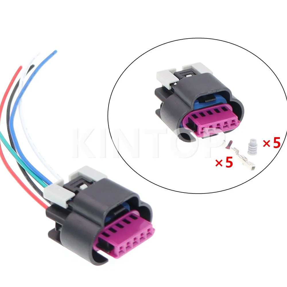 1 Set 5 Pins 15305554 15306113 LS2 GTO Mass Air Flow Socket MAF Meter Waterproof Plug AC Assembly For 2JZ-GTE Toyota Lexus