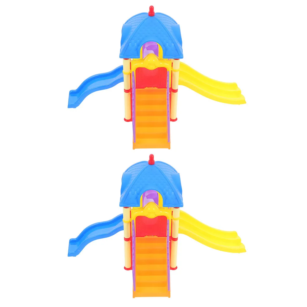 2pcs-miniature-playground-realistic-small-slides-for-kids-creative-play-desktop-decor-home-ornament-dollhouse