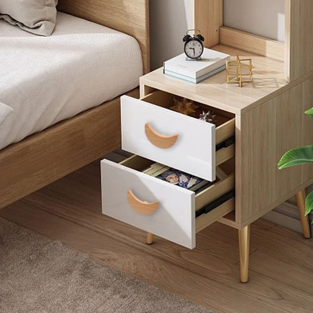 

4 Pcs Wood Pull Knob Cartoon Dresser H Cloud Star Cabinet Furniture Hardware Boho Child Room
