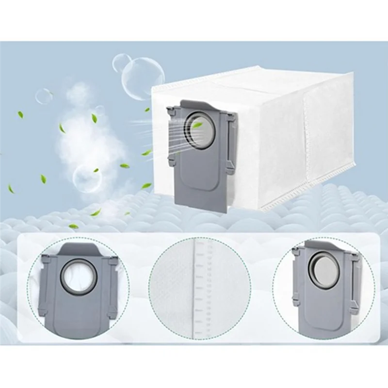 -A14E 12 stuks stofzakken voor Roborock S8 Maxv Ultra / P10 A7400RR / Q Revo / Qrevo Pro / Qrevo Maxv / Qrevo S / Qrevo Plus Robot