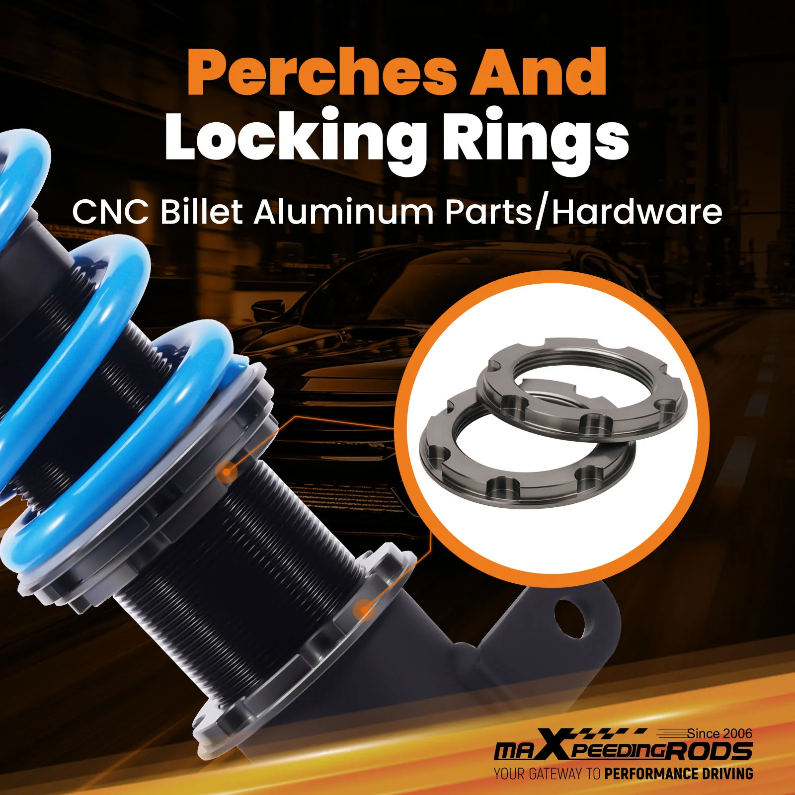 

MaXpeedingrods T6 Coilovers Lowering Kit for Toyota Camry SE / XSE 2018-2021