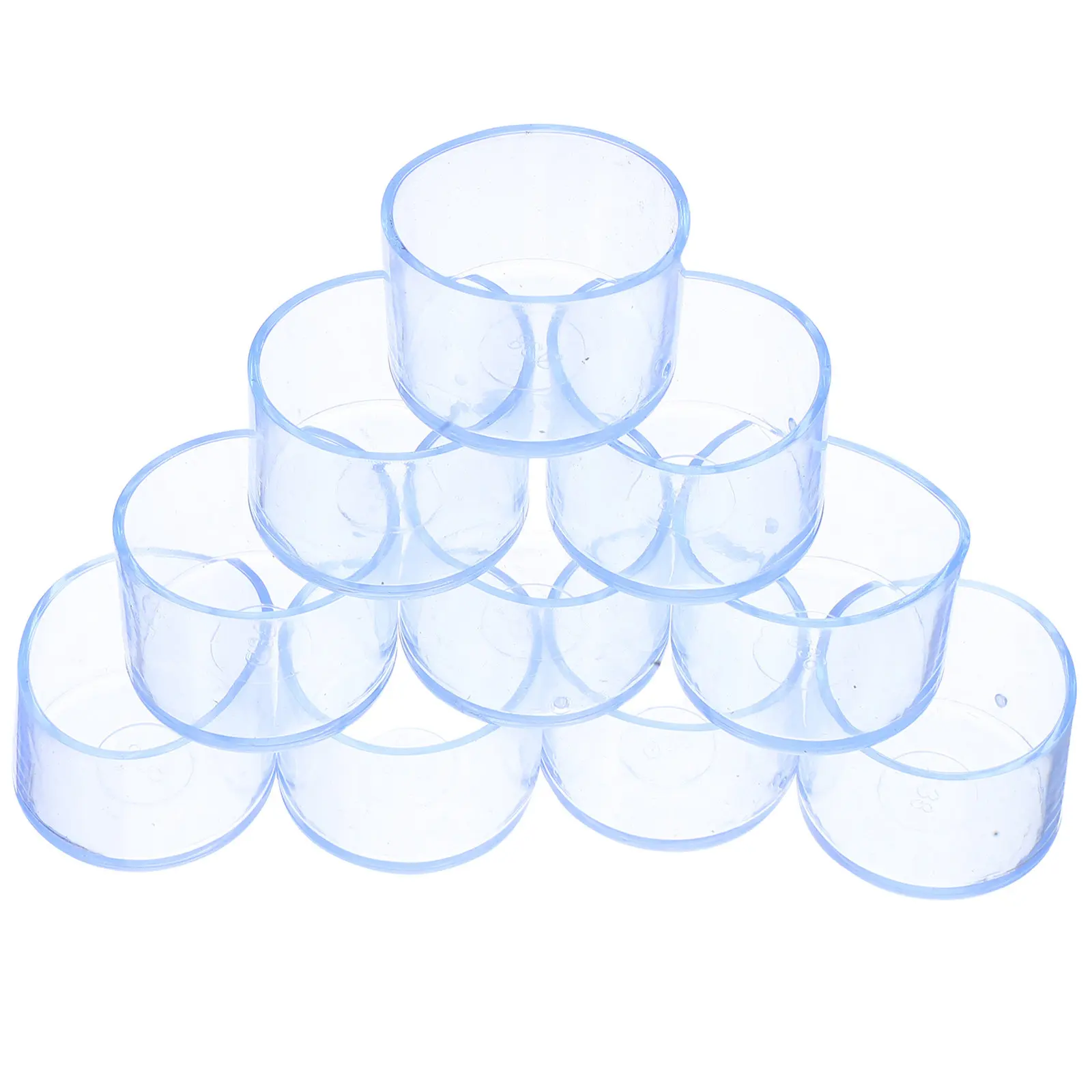 10Pcs Clear PVC Thickened Chair Leg Covers Furniture Protectors Round Caps Floor Protectors Dining Room Chairs Bar Stools - view 6