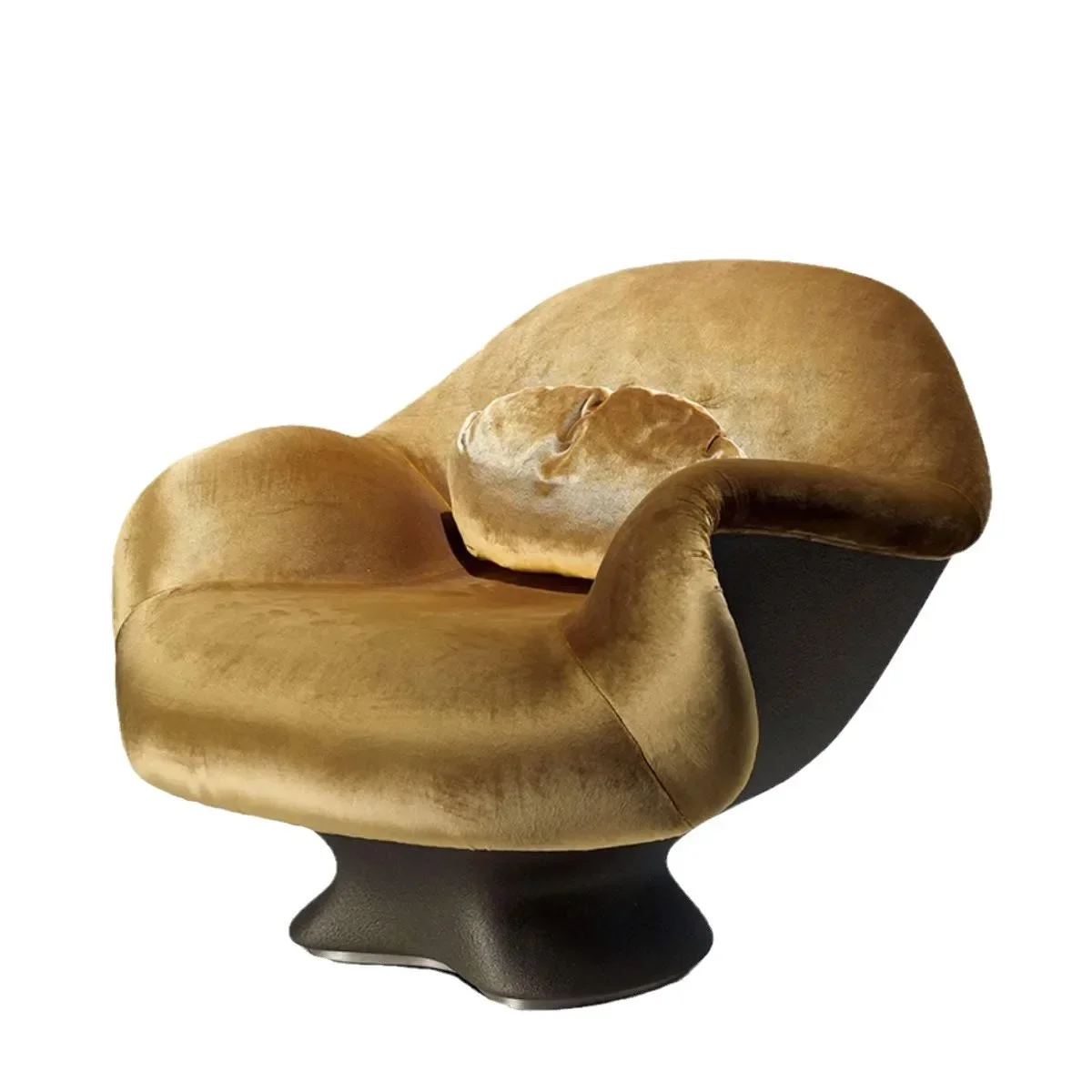Living room single leisure sofa chair modern Hong Kong style meeting chair Hong Kong style light luxury duck