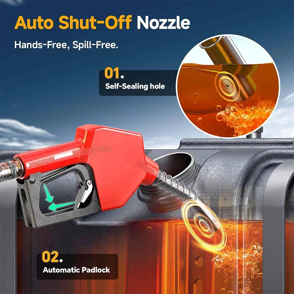 مضخة نقل الوقود اللاسلكية Taskstar 12GPM مع خراطيم 2x6.6FT مجموعة نقل الكيروسين والديزل الكهربائي لدبوس بطارية ماكيتا 18 فولت