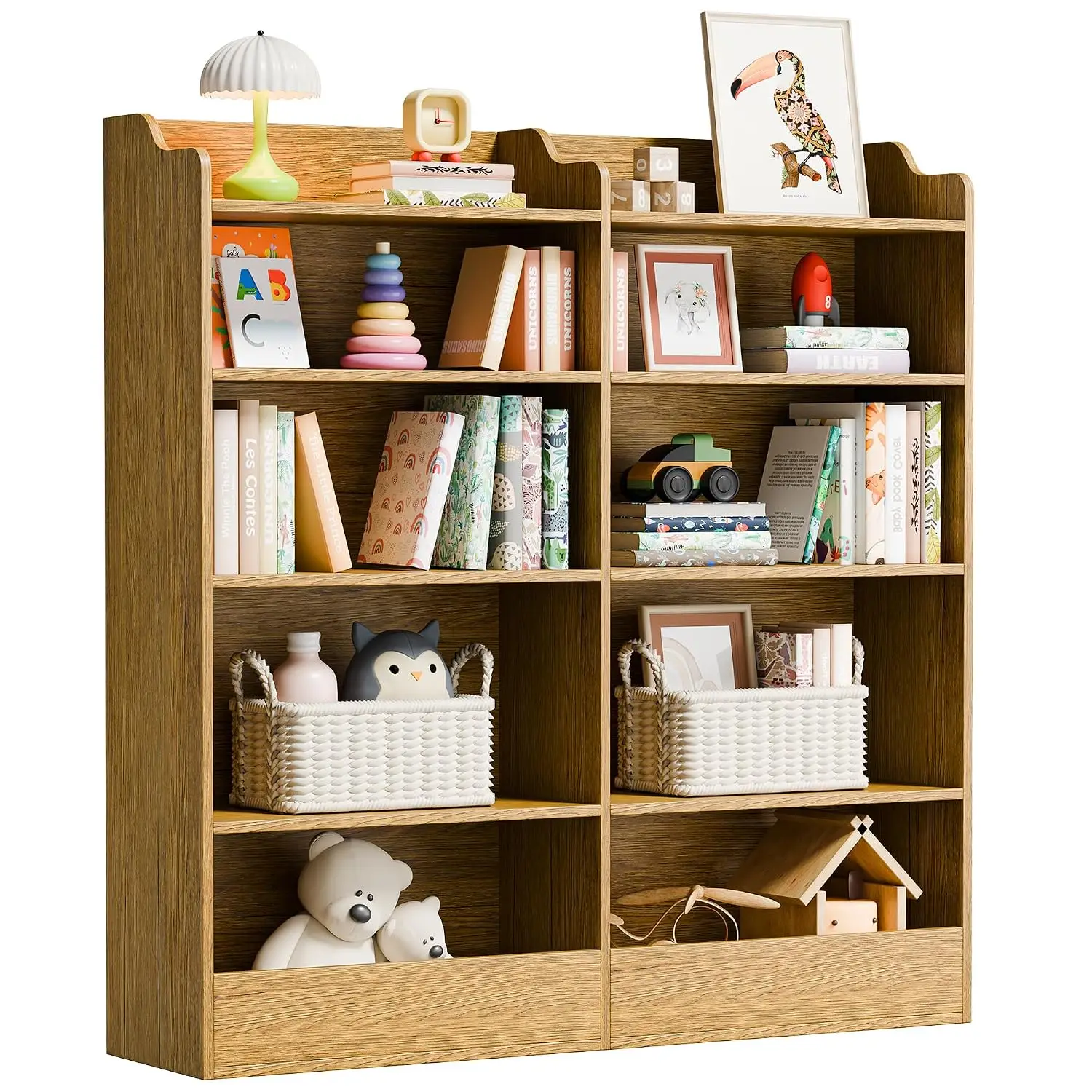 5 Tier 10 Cube Storage Organizer Bookshelf Cabinet for Living Room & Office, Customized