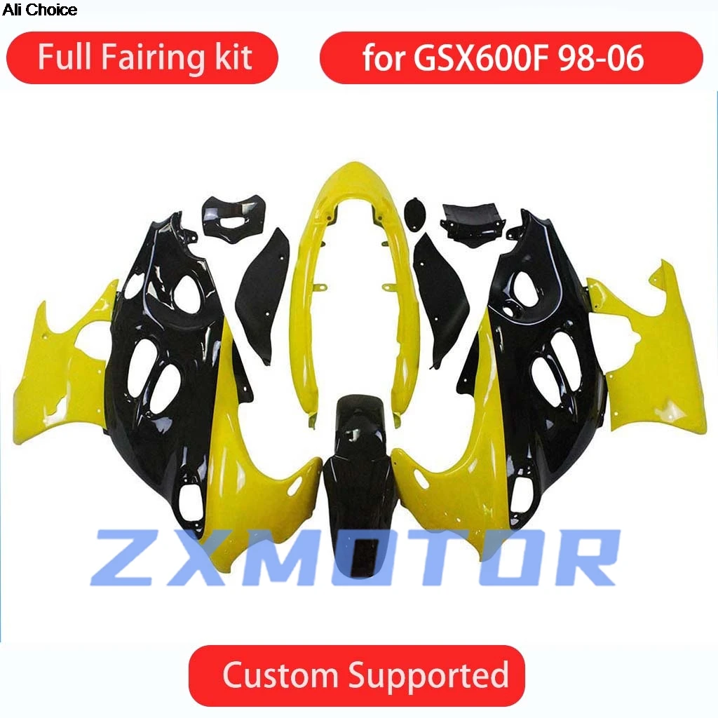 Fit for gsx600F 1998 1999 2000 2001 2002 2003 2004 2005 2006 Full Fairings GSX750F 98-06 Motorcycle Plastic Fairing Kit Set Set