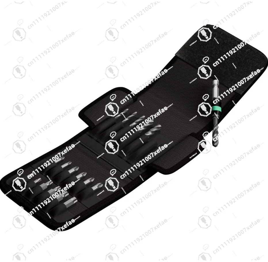 

19-Piece Torsion Bit Set with Foldable Storage Bag: Professional Drilling Tool Set for Many Purposes