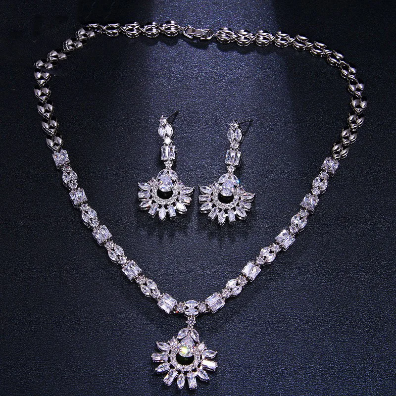 ensemble-de-bijoux-de-mariage-2-pieces-en-forme-rectangulaire-et-olive-collier-et-boucles-d'oreilles-a-pendentif-floral-incrustes-de-zircon