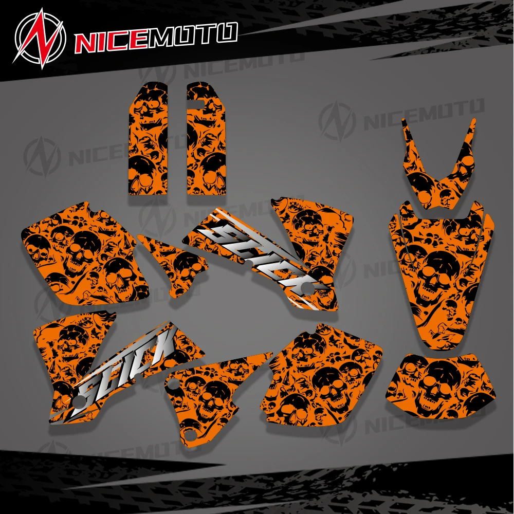 NICEMOTO Motorcycle Decal And SticNker For KTM EXC 125 200 250 300 400 450 525 2003  Complete Matching Graphic Decals Kit