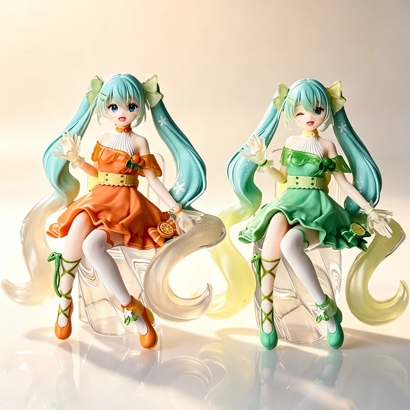 figura-colecionavel-hatsune-miku-anime-serie-fruit-soda-de-14cm-posicao-sentada-traje-laranja-limao-dois-designs-estatueta-protetora-de-noodle