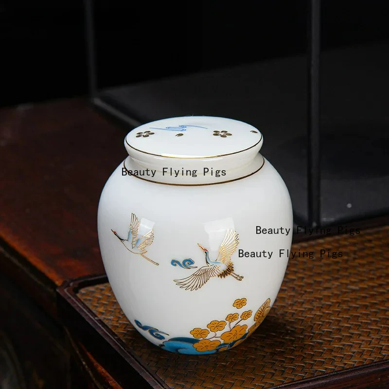 جرة صغيرة من السيراميك مناسبة لحاوية رماد الحيوانات والقطط والكلاب البشرية وصندوق تخزين جنازة الحيوانات التذكارية للقطط #6