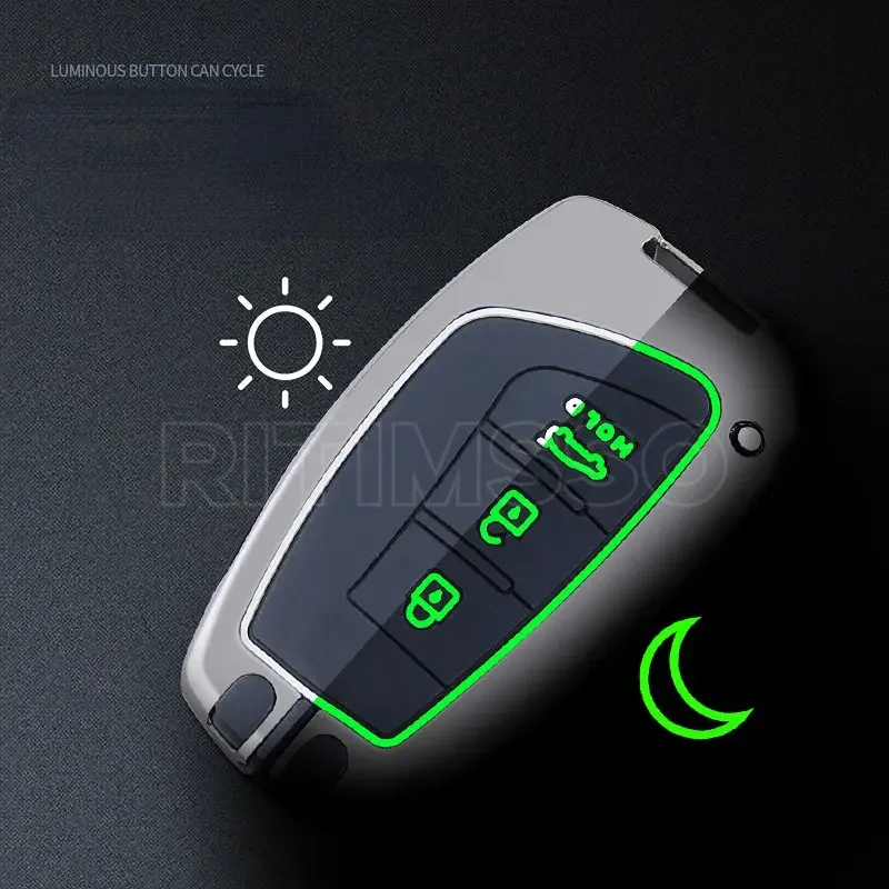 لشركة هيونداي العظمة سيدان جينيسيس G80 سانتا في 3DM جراند سانتا في 2018 IX45 EQUUS Azera جديد سبائك الزنك غطاء مفتاح بعيد