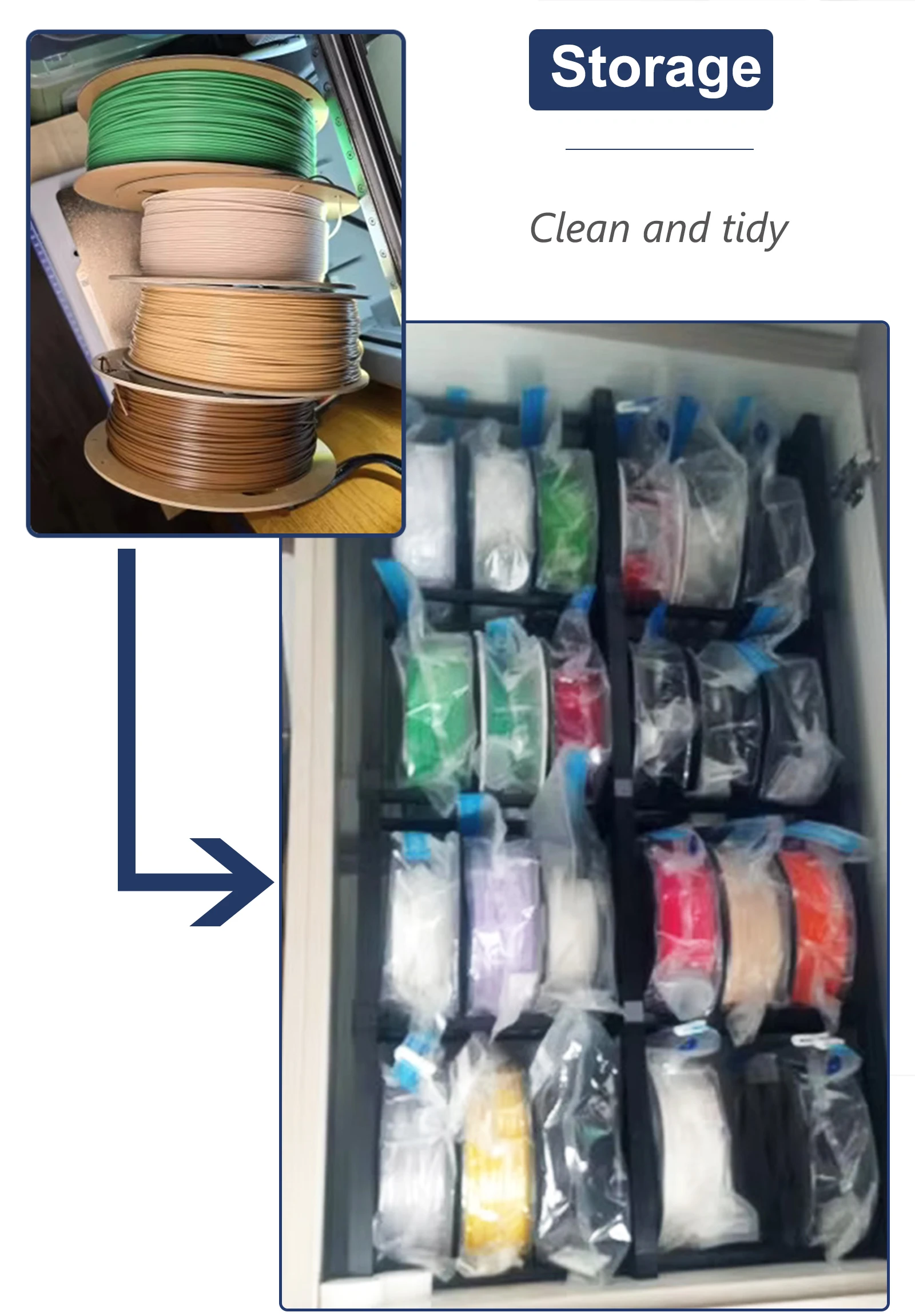 3D Printer Filament Storage Bag PLA ABS PETG Vacuum Bag Dryer Safekeep Humidity Resistant Sealing Bags Keep Filament Dry Sealed