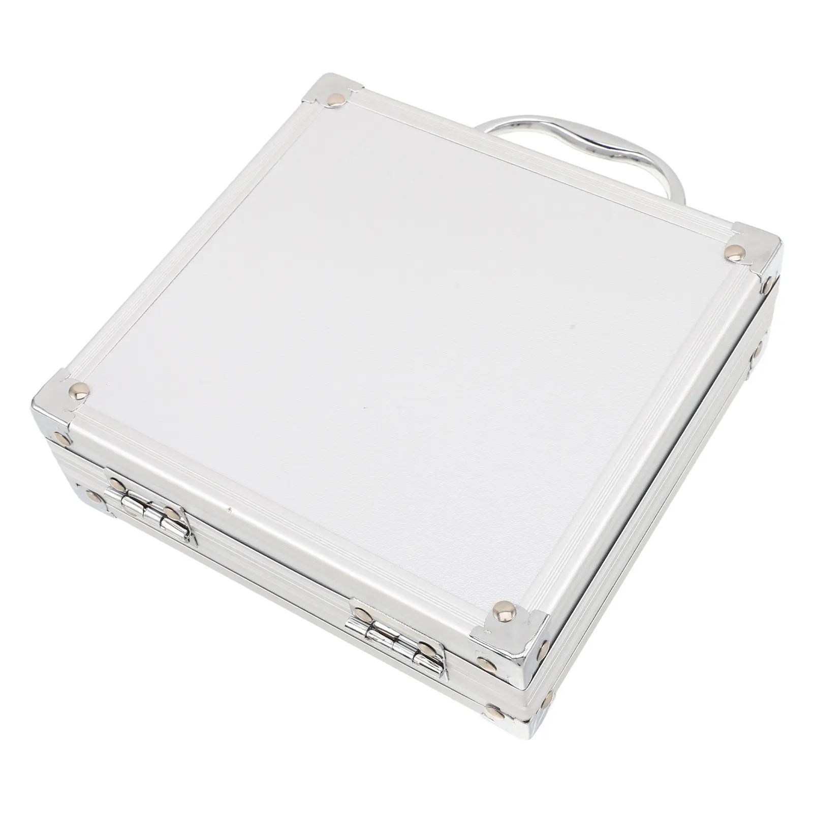 Lockable Aluminum Tool Box 6.7 X 6.3 Portable Instrument Storage Organizer Makeup Case Portable Instrument Box