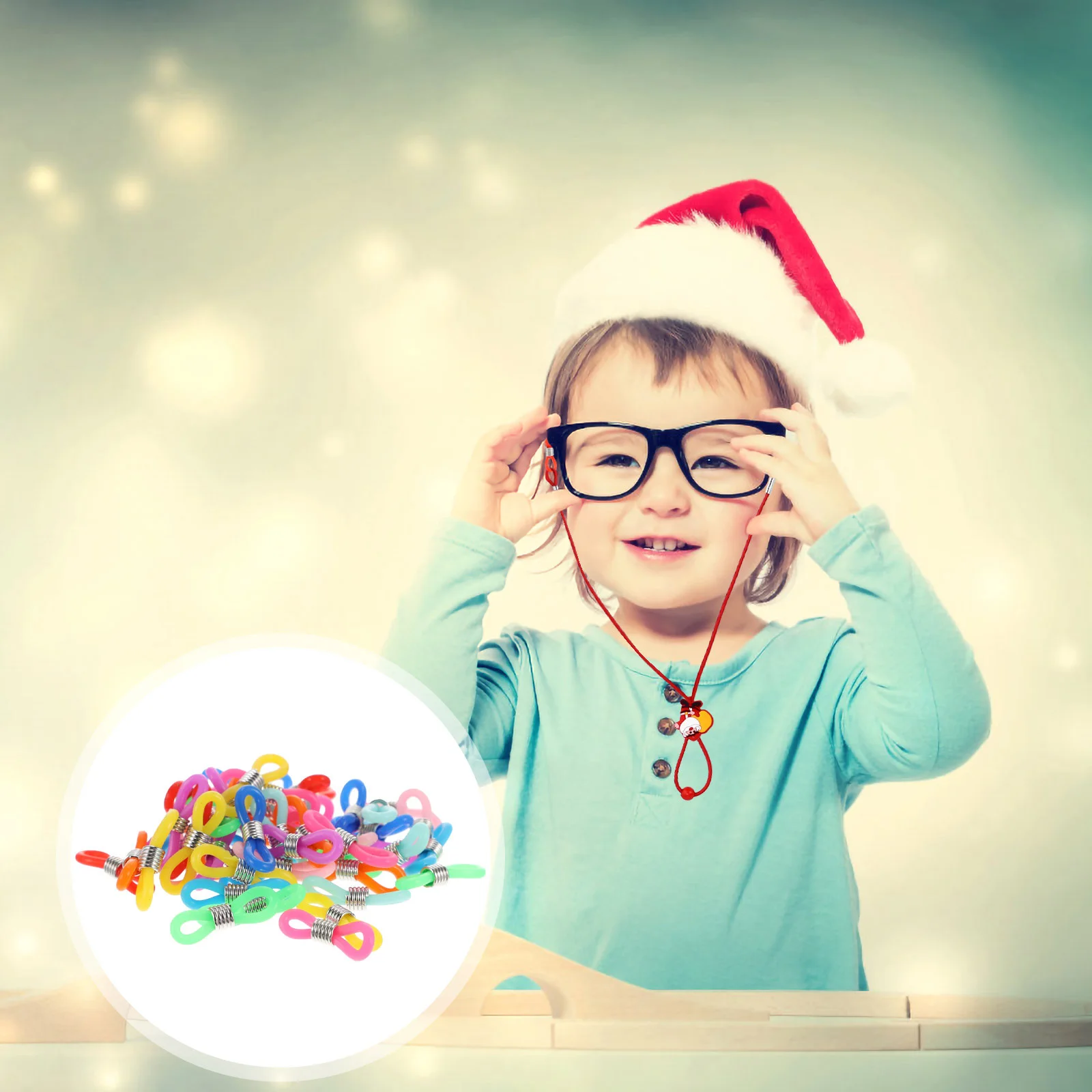 50 قطعة حلقات مضادة للانزلاق سيليكون النظارات المستديرة كم حامل صالح ل جسر الأنف الصغيرة معبد دائري نصائح في الهواء الطلق ارتداء اليومي