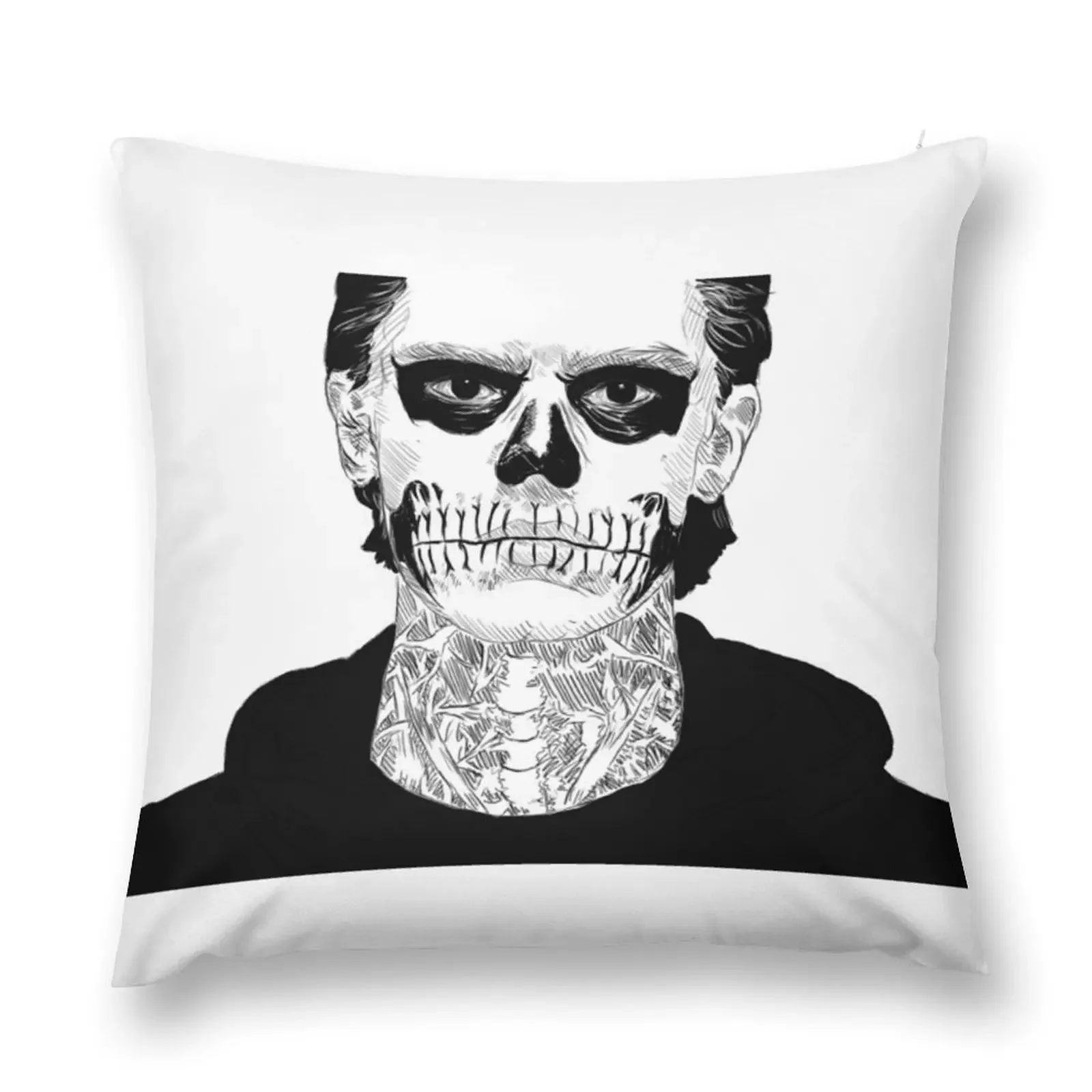 Tate Langdon Skull Throw Pillow Couch Cushions Decorative Cover For Living Room pillow