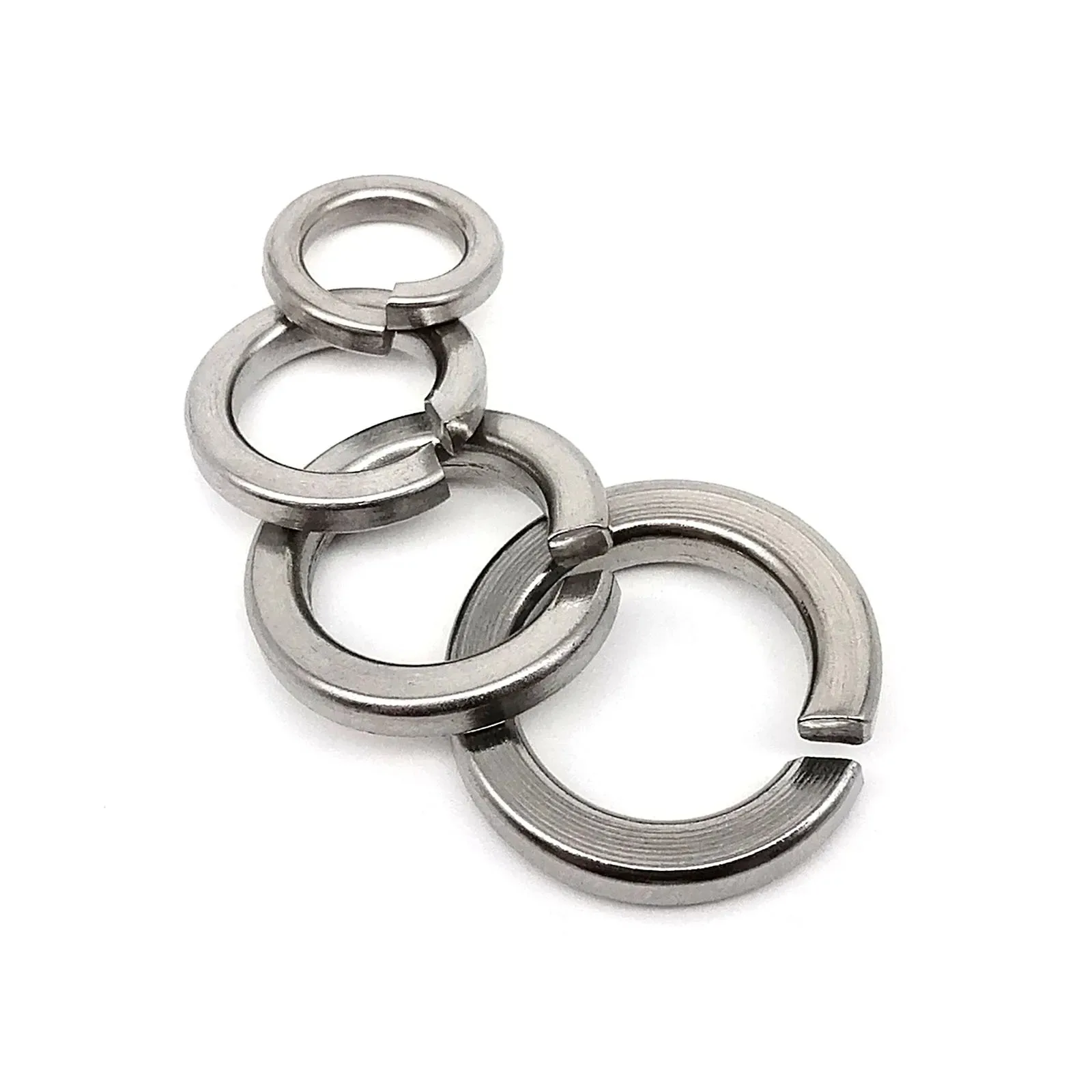 Stainless Steel Spring Washer GB93 Heavy Duty Split Lock Washer M3 M4 M5 M6 M8 M10 M12 M16 304 316 Metal Washers Assorted Set