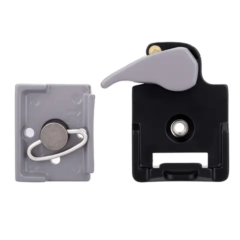 Aluminum  Camera 323 Quick Release Clamp Adapter + Quick Release Plate Compatible for Manfrotto 200PL-14 Compat Plate