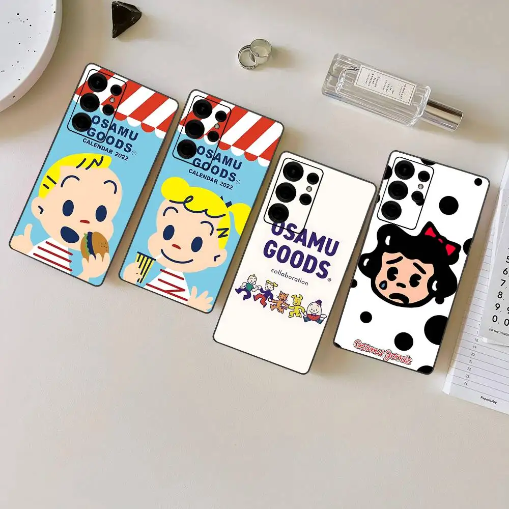 Kawaii O-OSAMU-G-GOODS Cute Phone Case For Samsung S 24 Fe 25 Ultra Plus 20 Lite 21 30 22 23 24 22 Ultra 5G Fundas