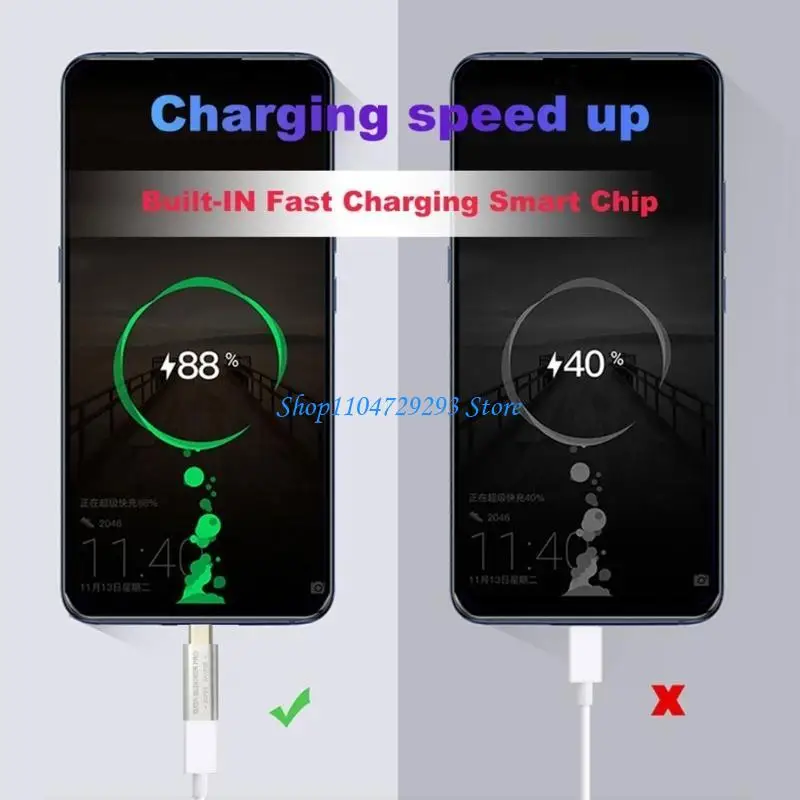 Y2GD Safely USB C Data Blocker, Quick Charging Supports for Smartphones and Laptops Tablets Speed Charging Accessory