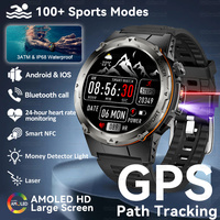 2024 New For XIAOMI Military Smartwatch IP68 Waterproof outdoor Sports Fitness tracker health monitor BT call 365nm UV+ infrared