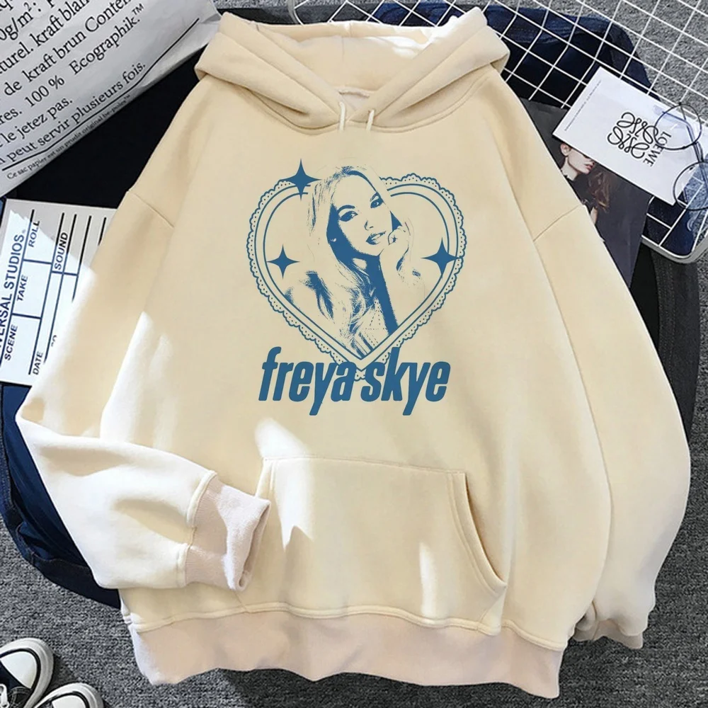 Freya Skye hoodies kawaii fashion cartoon 2000s ladies clothes winter warm male Pockets