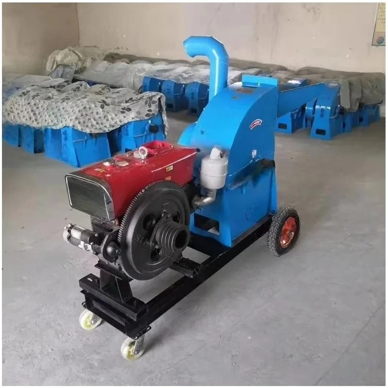 Commercial Straw Bale Crusher Cow Manure Corn Grinder Machine for Agricultural Use