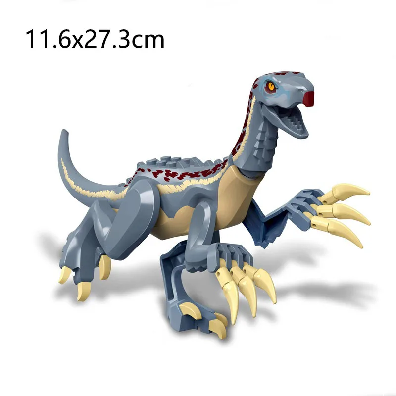 Jurassic Dino World Grote Dinosaurusfiguren Bouwstenen Velociraptor T-Rex Triceratops Indominus Rex Speelgoed voor Kinderen