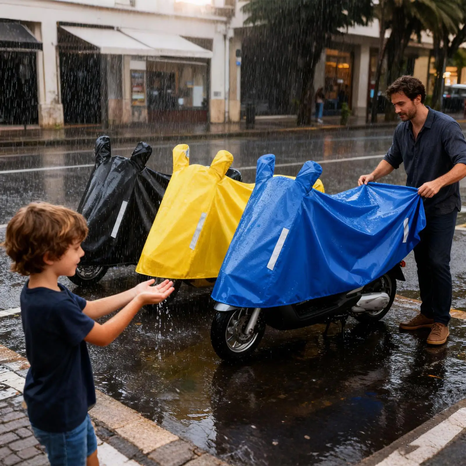 Motorcycle Cover Dustproof UV Protection Waterproof All-Weather Dirt Bike Cover Protector For Scooter Electric Bike Winter