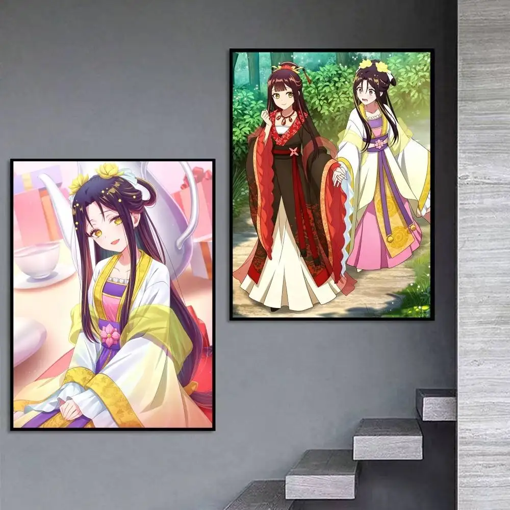 Though I Am an I-Inept V-Villainess Manga  Poster Self-adhesive Art Waterproof Paper Sticker Coffee House Bar Room Wall Decor