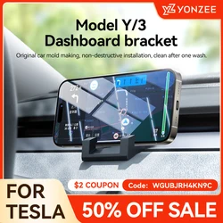 YZ For Tesla Model Y Multi-function Liquid silicone gel Cell Phone Holder Air Outlet Bracket 2021-2024 Car Interior Accessories