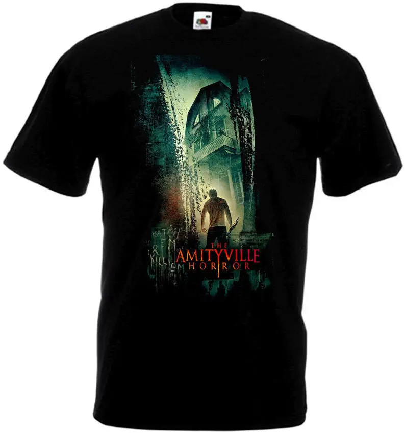 

The Amityville Horror v3 T shirt black movie poster all sizes S-5XL