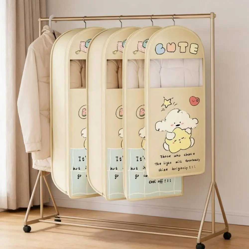 

Visible Clothes Dust Cover Large Capacity Dust-proof Compression Hanging Bag Protective Space Saving Wardrobe Organizer