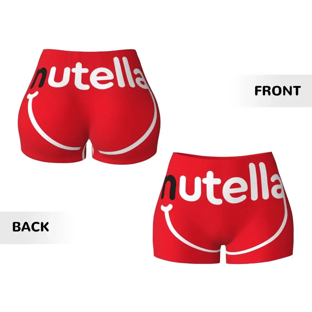 2025 NOVA Itália Nutellas Biker Running Shorts de treino feminino desenho animado atlético academia yoga shorts