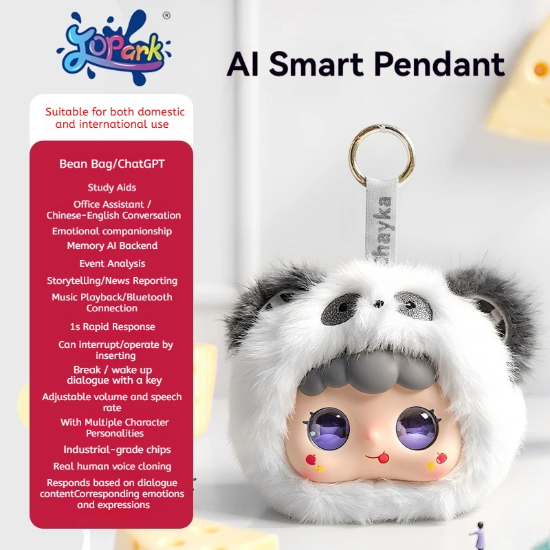 jopark-ai-interattivo-peluche-chatbot-portachiavi-compagno-emotivo-e-di-comfort-ciondolo-per-borsa-assistente-vocale-per-studio-e-ufficio-per-bambini-e-adulti