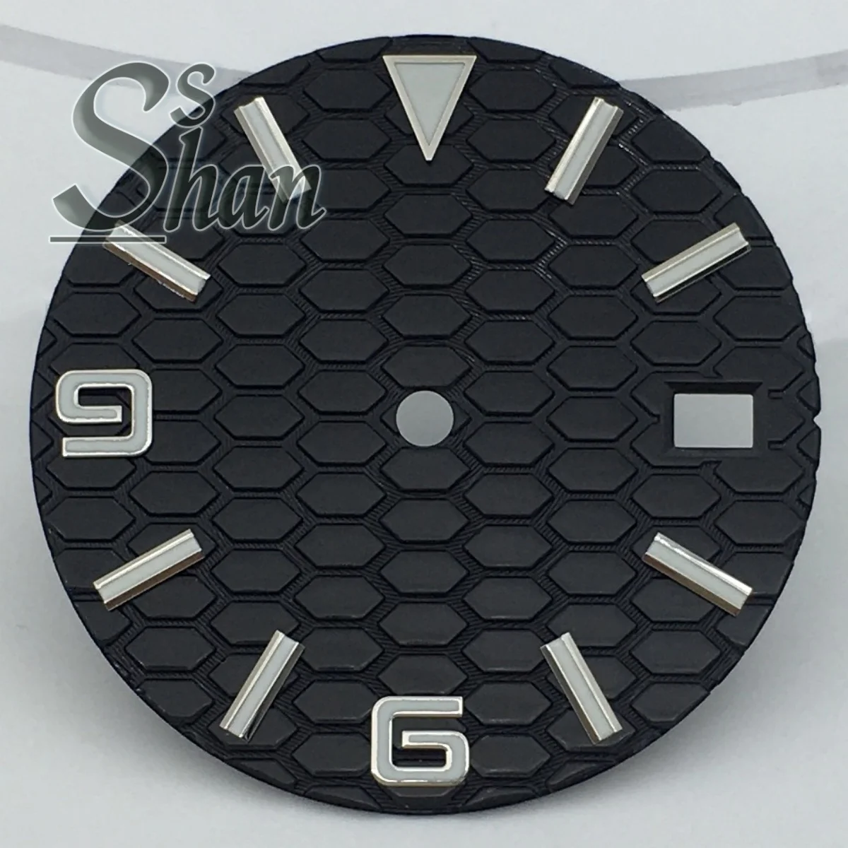 

29mm honeycomb-shaped texture dial green luminescence suitable for replacing parts of NH35 and NH36 automatic movements
