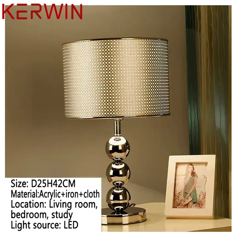 KERWIN Nordic Modern Table Lamp Luxurious Living Room Bedroom Study LED Originality Bedside Desk Light
