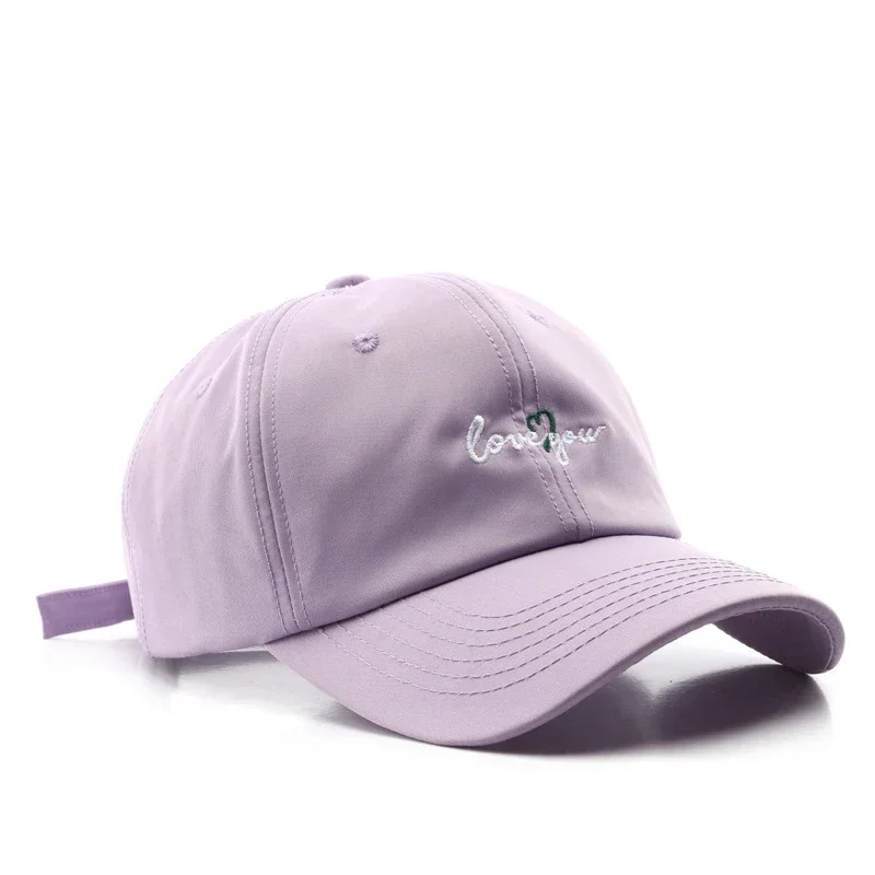 Gorra de béisbol, ala curva, bordado de letras, secado rápido, protector solar, deportes al aire libre, sombrero de pareja, mujer, hombre