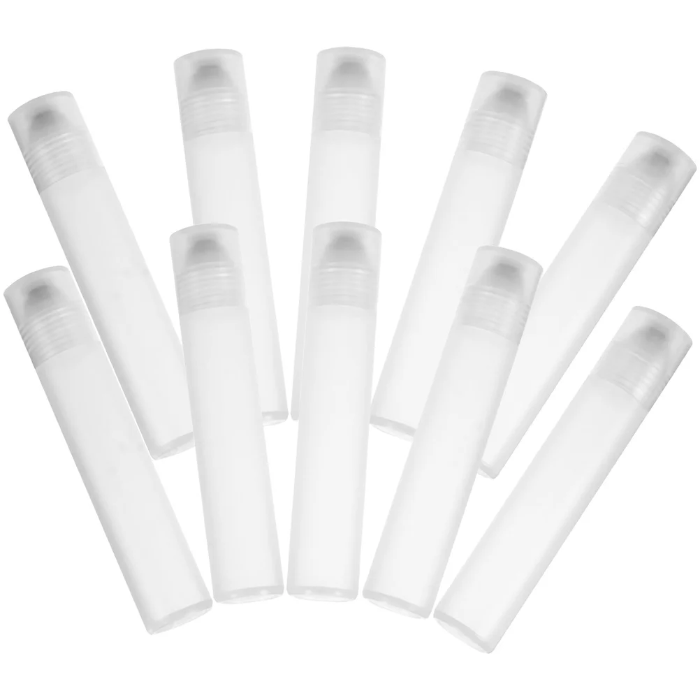 10 Uds. Botellas con rodillo de aceite esencial, viales compactos de Perfume de viaje, contenedores enrollables rellenables a prueba de fugas, Aroma multifunción