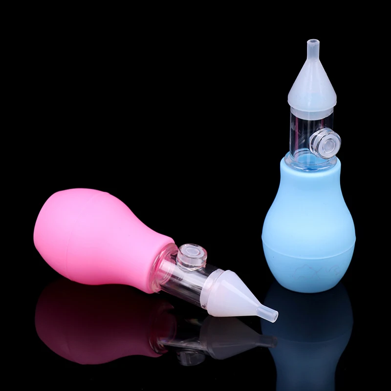 New Born Silicone Baby Safety Nose Cleaner Vacuum Suction Children Nasal Aspirator New Baby Care Diagnostic-tool Vacuum Sucker