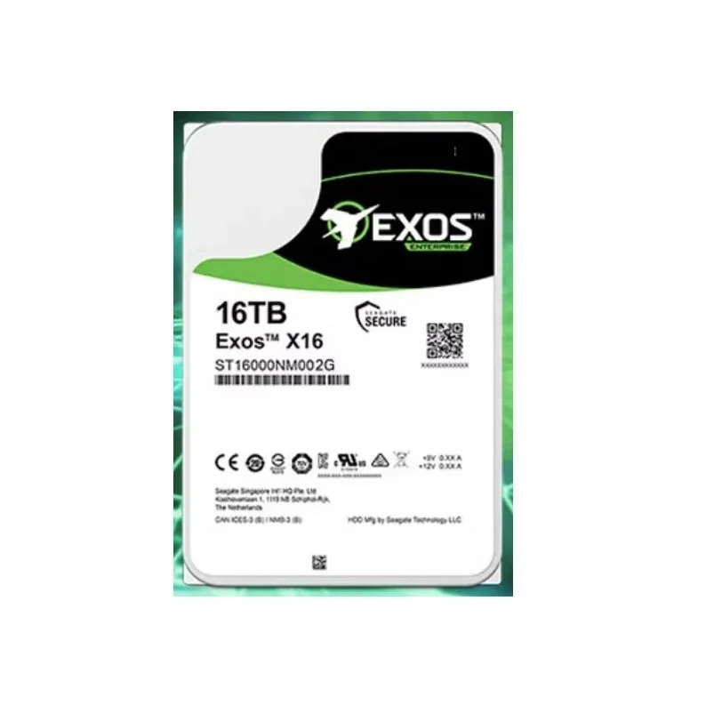 For Seagt EXOS X16 16T ST16000NM002G Galaxy Enterprise 16TB 256MB 7.2K 3.5 SAS Server Hard Drive