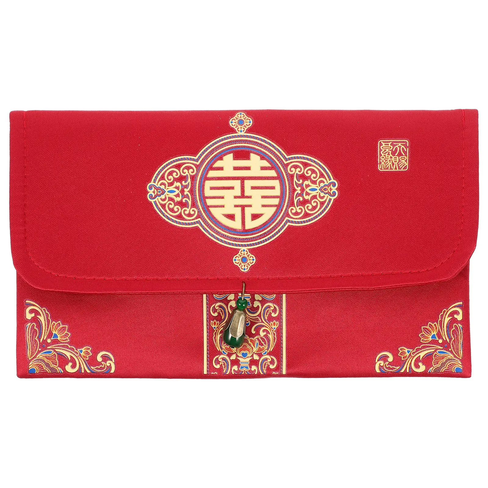 

Stylish Brocade Red Envelope Chinese Wedding Money Packet Multipurpose Gift Bag for Bridal Shower Party Decoration Use