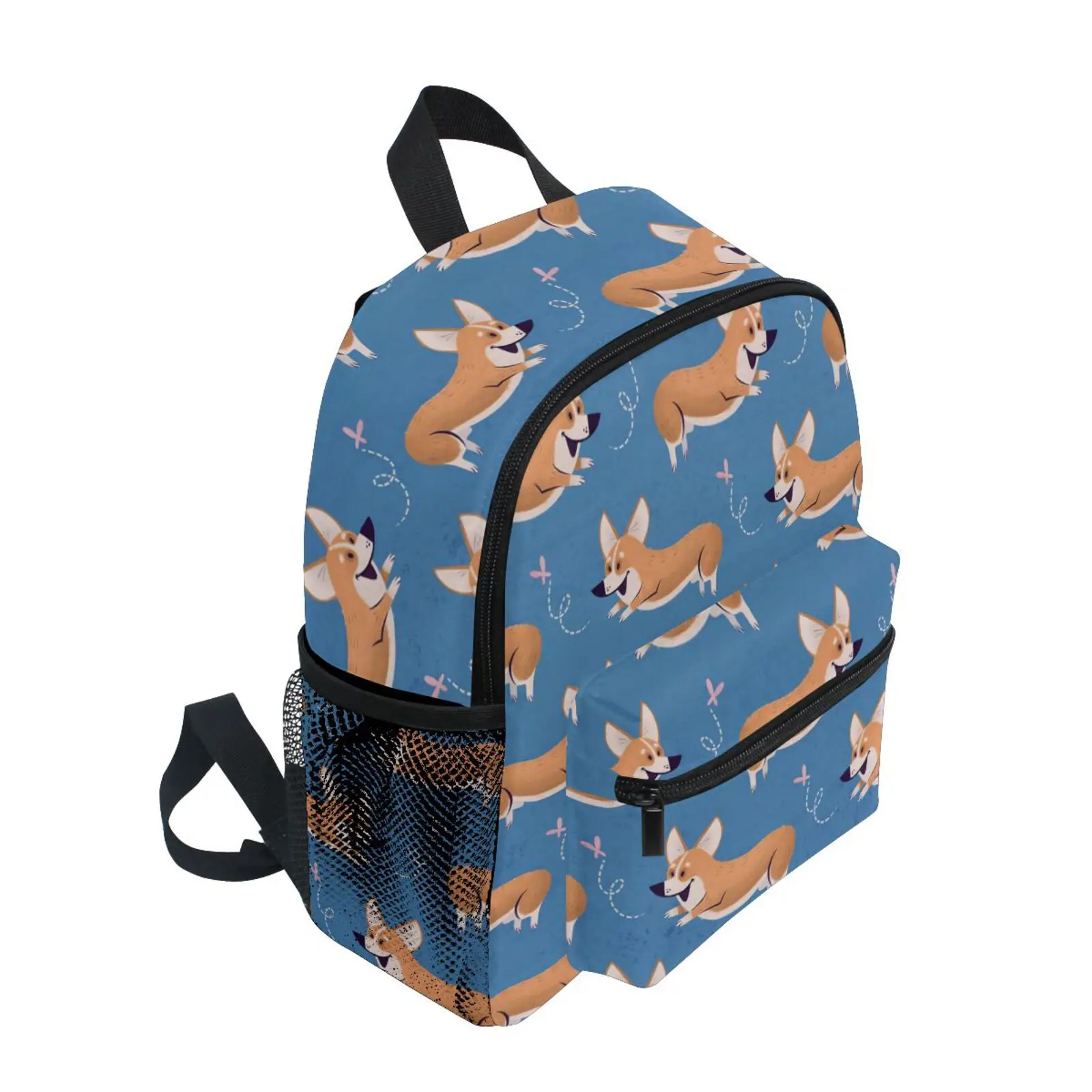 Preschool kids backpack 3-8 Years Boy Girl corgi Dog Print School Backpack Kindergarten Small SchoolBag Backpack Back to school