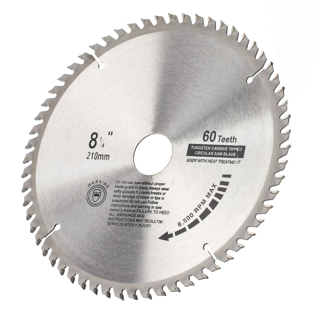 XCAN Circular Saw Blade Diameter 210mm Teeth 24T 48T 60T 80T Wood Cutting Disc Carbide Tipped TCT Saw Blade Woodworking Tools