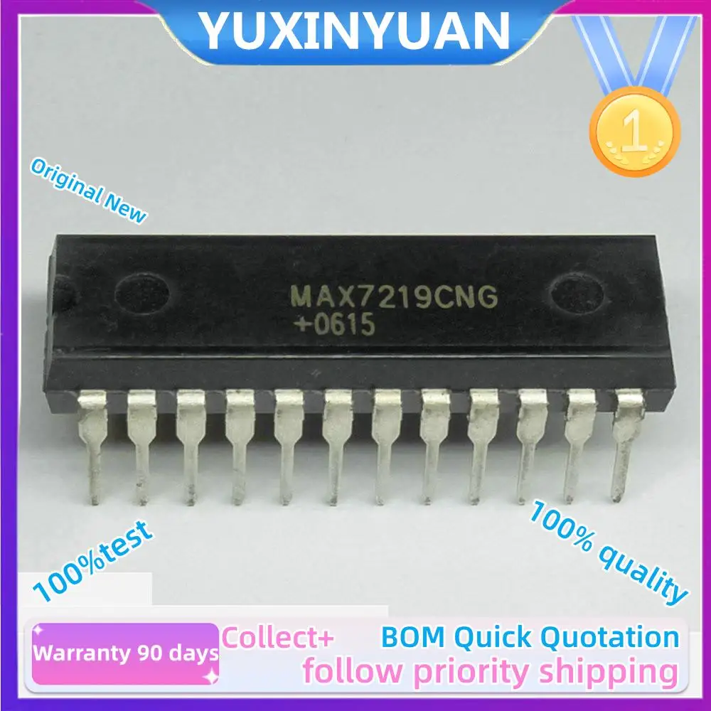 

5PCS/LOT 100%New Original MAX7219CNG DIP24 MAX7219 DIP-24 7219CNG DIP-24 new IC in Stock 100%test