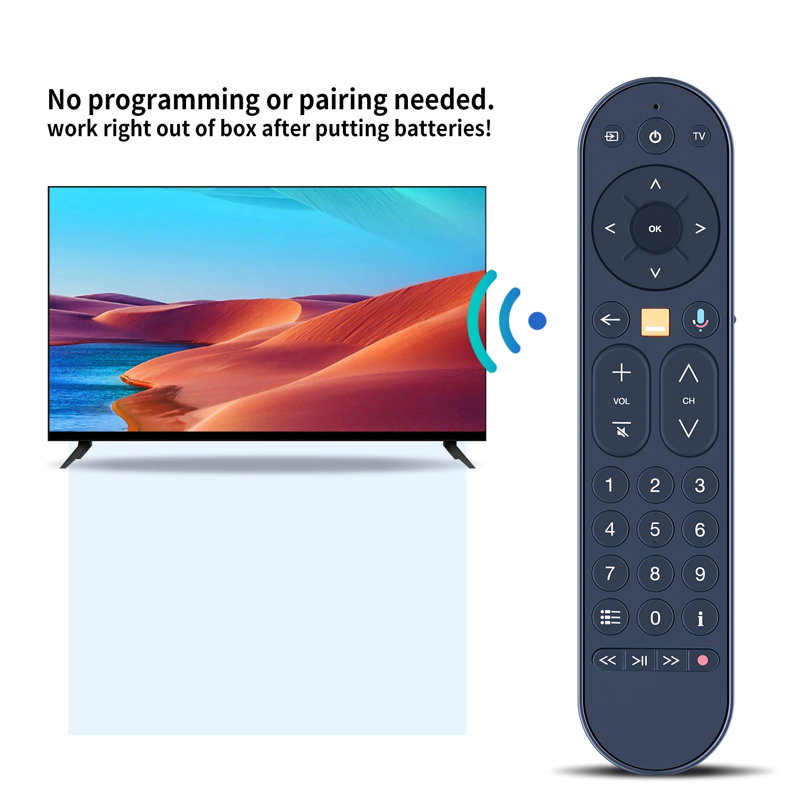 T4HIS2214/31KA Fernbedienung für Orange Dekoder 4K Multi mit Sprachassistent