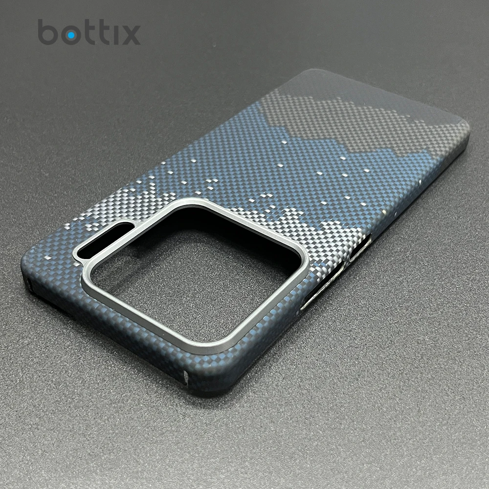

bottix Luxury Real Carbon Fiber Case For Xiaomi 15S Pro Magnetic Cover Colorful Anti-Fingerprint Hard Aramid Back Skin Funda