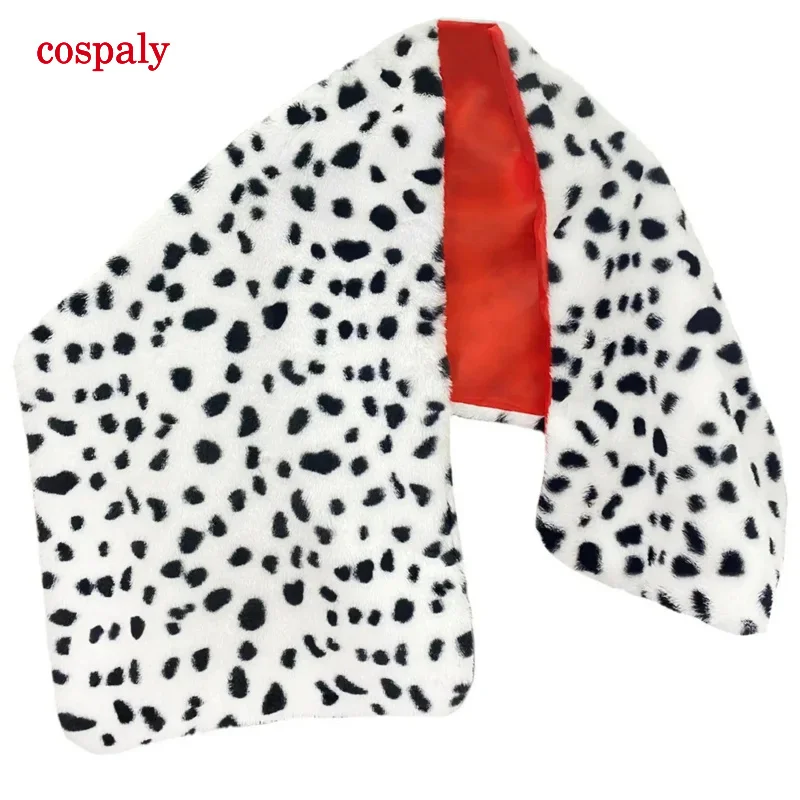 Accessori cosplay con scialle a pois leopardati sexy da donna, mantello da strega, costume da festa per passerella serale di carnevale di Halloween