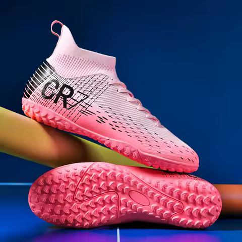 High-Top Soccer Shoes Men's Quality Football Boots Professional Training Durable Breaathable Outdoor Grass Non-Slip Soccer Shoes